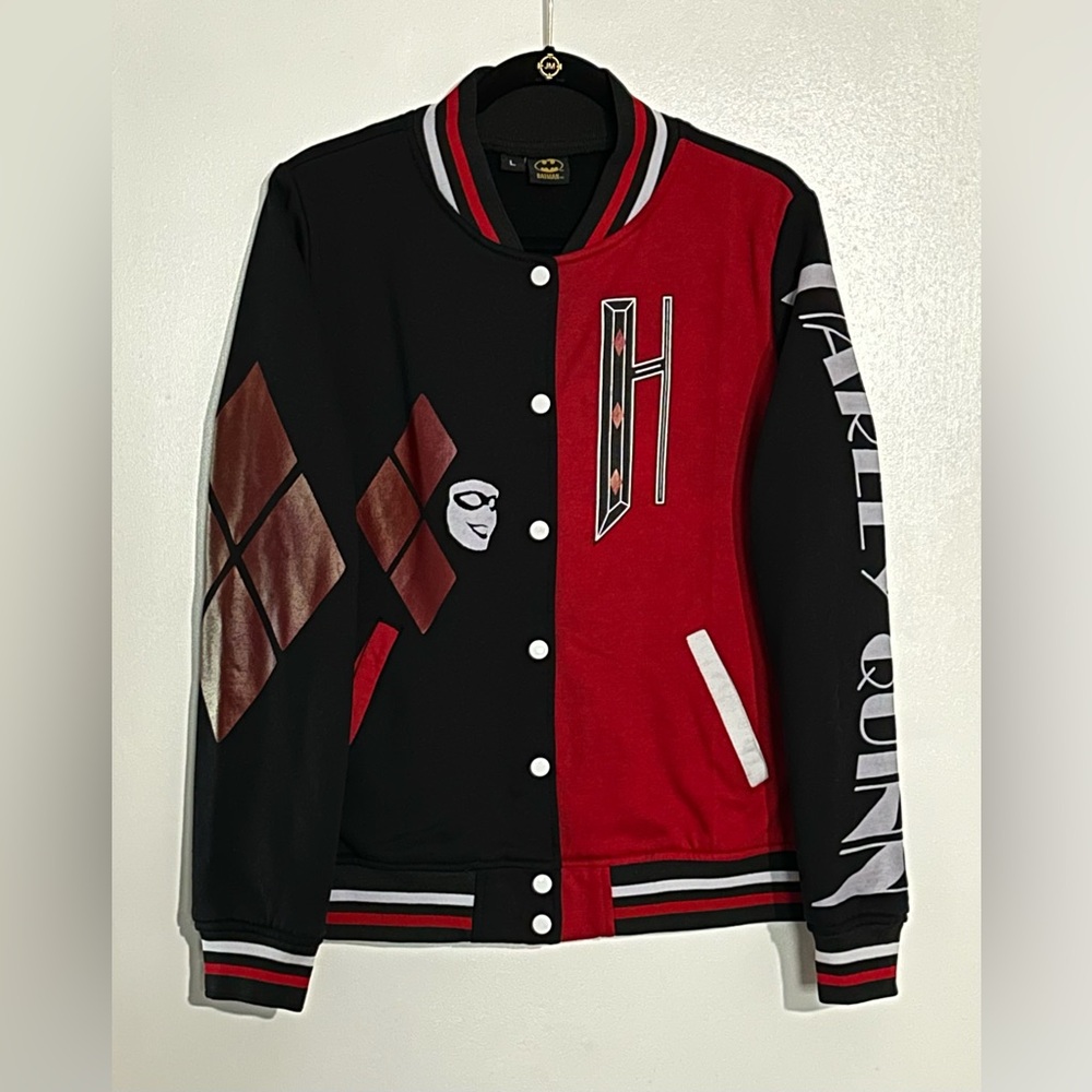 Harley Quinn Varsity Jacket NWOT Large - Picture 5 of 13